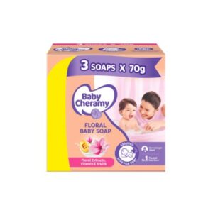 Baby Cheramy Floral Baby Soap 3 Value Pack 70G